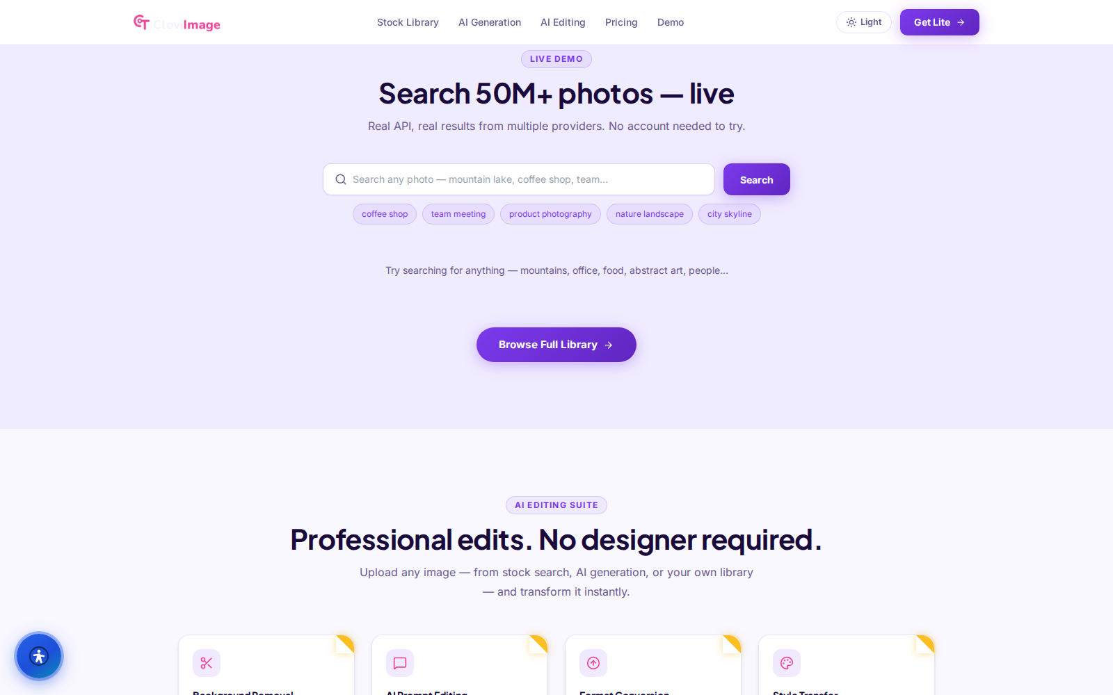 cloviimage screenshot
