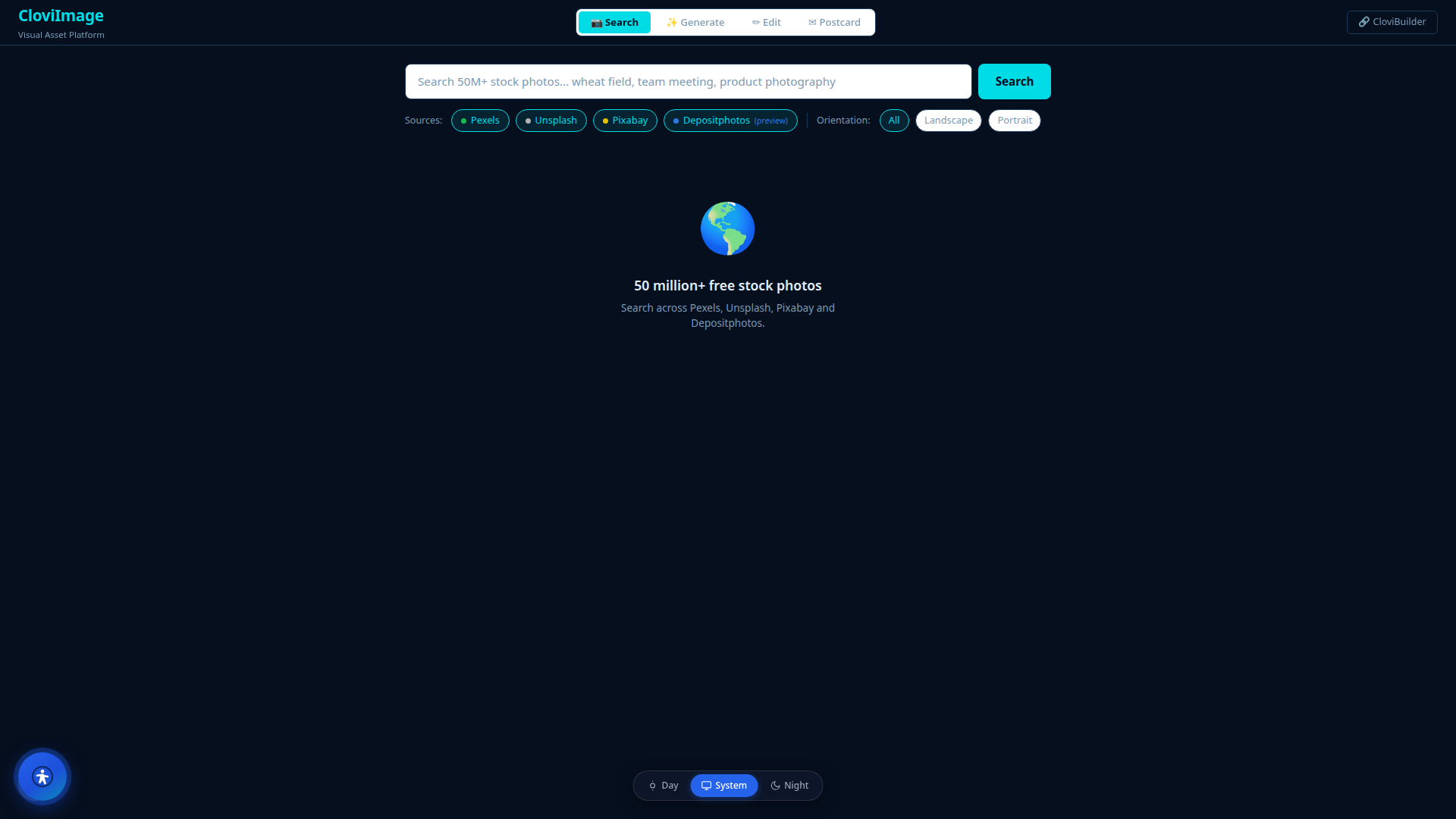 cloviimage screenshot