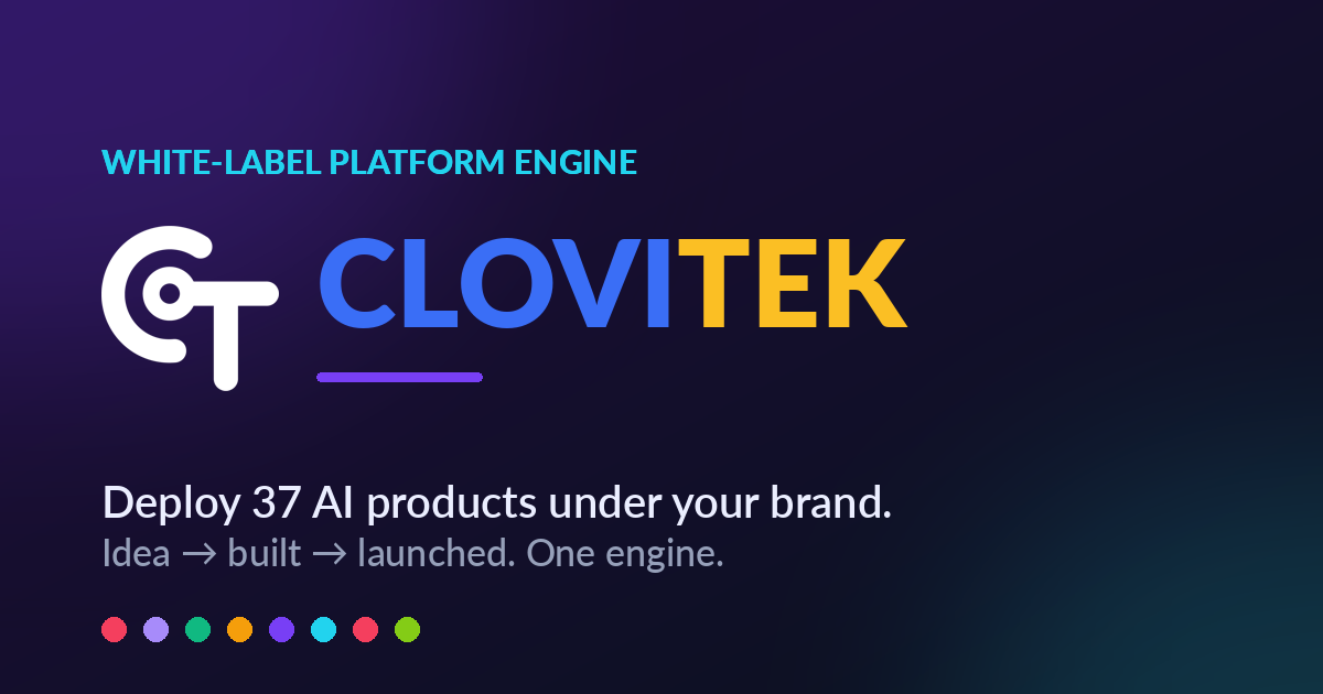 CloviTek AI white-label AI platform engine