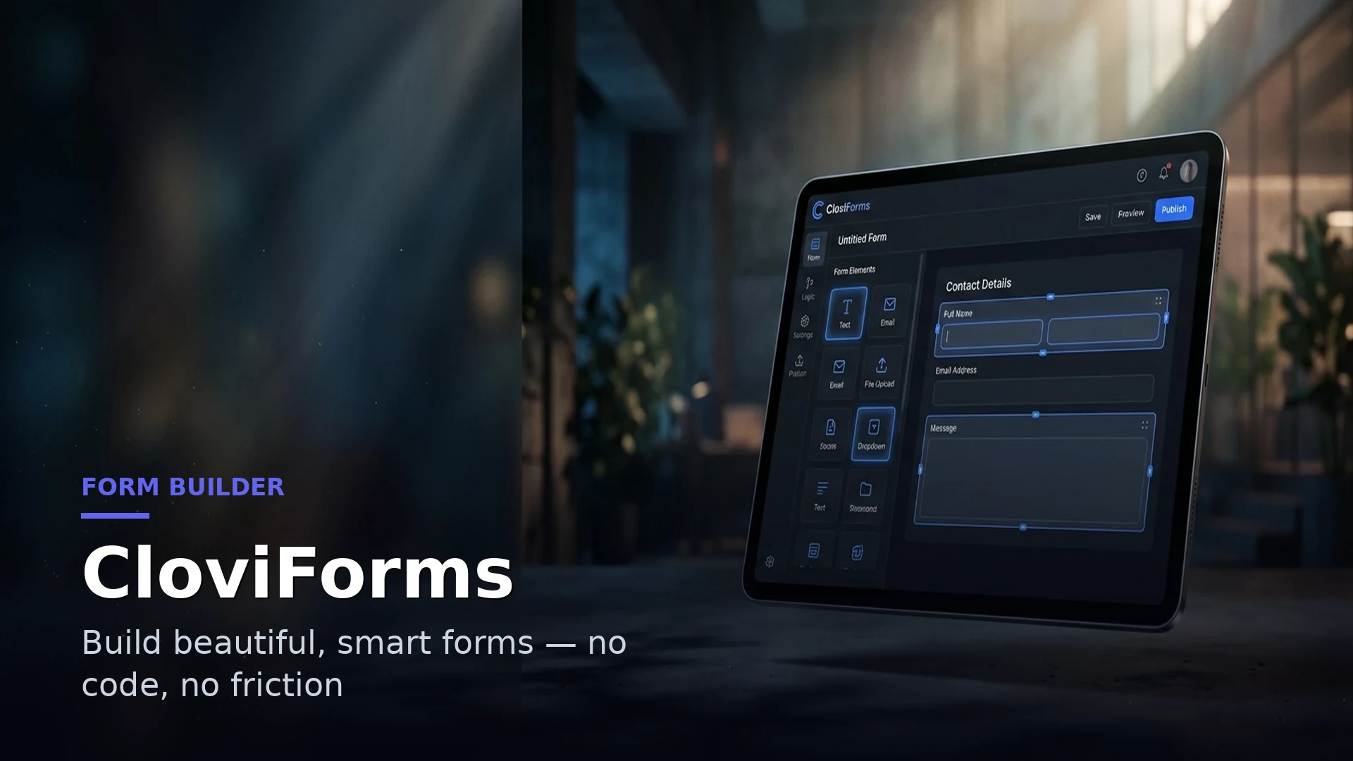 CloviForms smart form builder